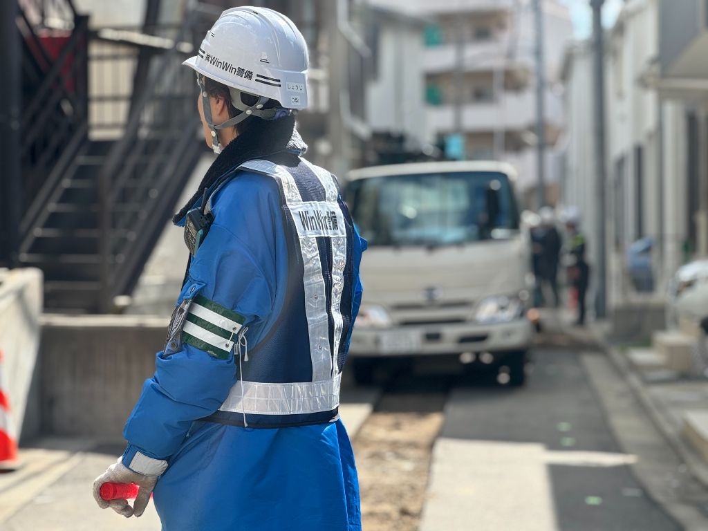 交通誘導警備の様子